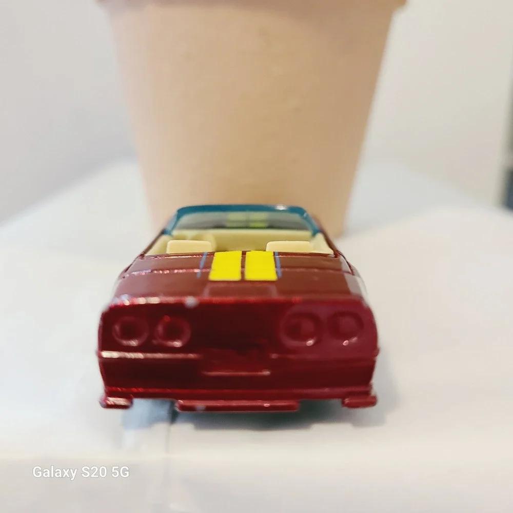 Hot Wheels 1988 Custom Corvette Burgundy‎ Convertible Diecast Toy Car